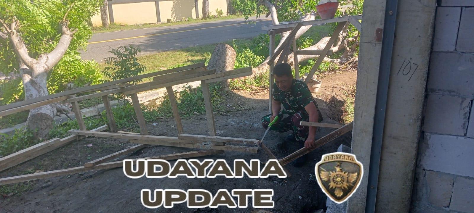 Babinsa Desa Senayan Dampingi Monitoring Pembangunan Koperasi Merah Putih