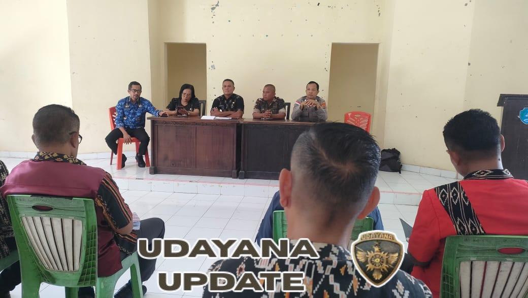 Babinsa Koramil 1627-01/Ba’a Hadiri Rapat Koordinasi Pemerintahan Kecamatan Rote Tengah