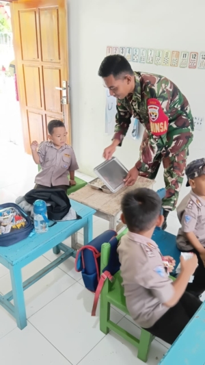 Program MBG di Nubatukan, Babinsa Pastikan Distribusi Tepat Sasaran