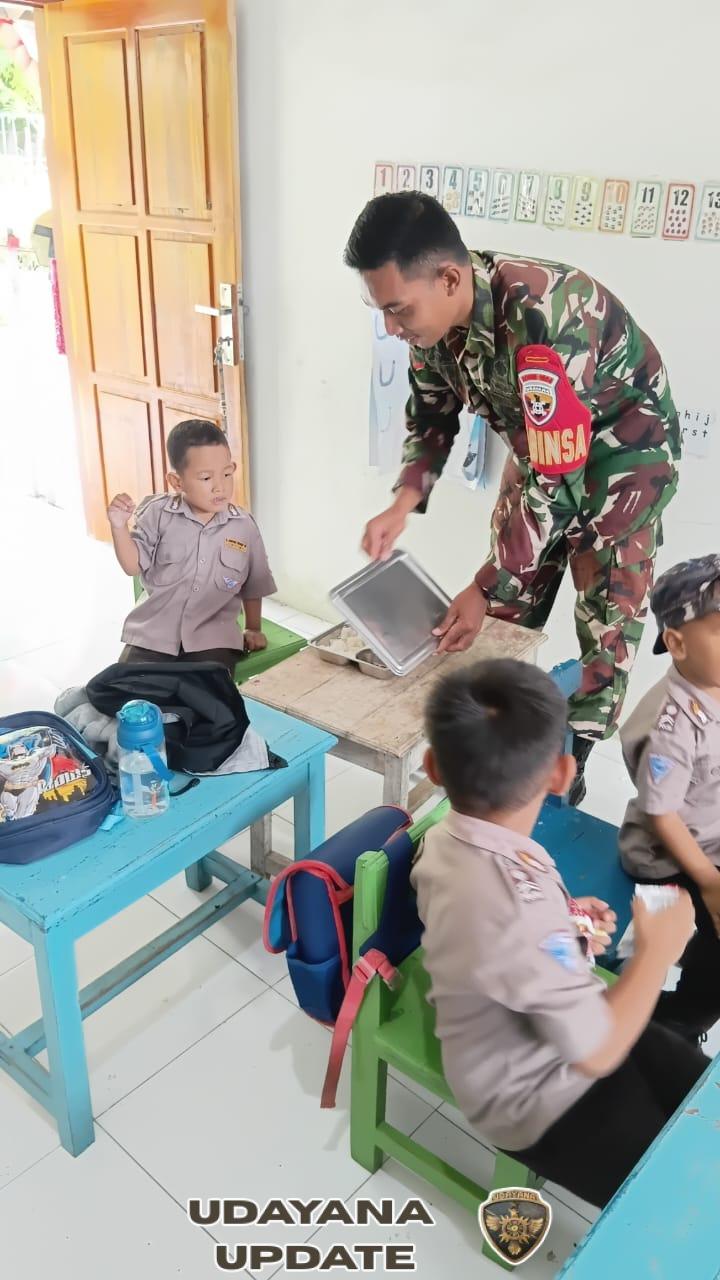 Program MBG di Nubatukan, Babinsa Pastikan Distribusi Tepat Sasaran