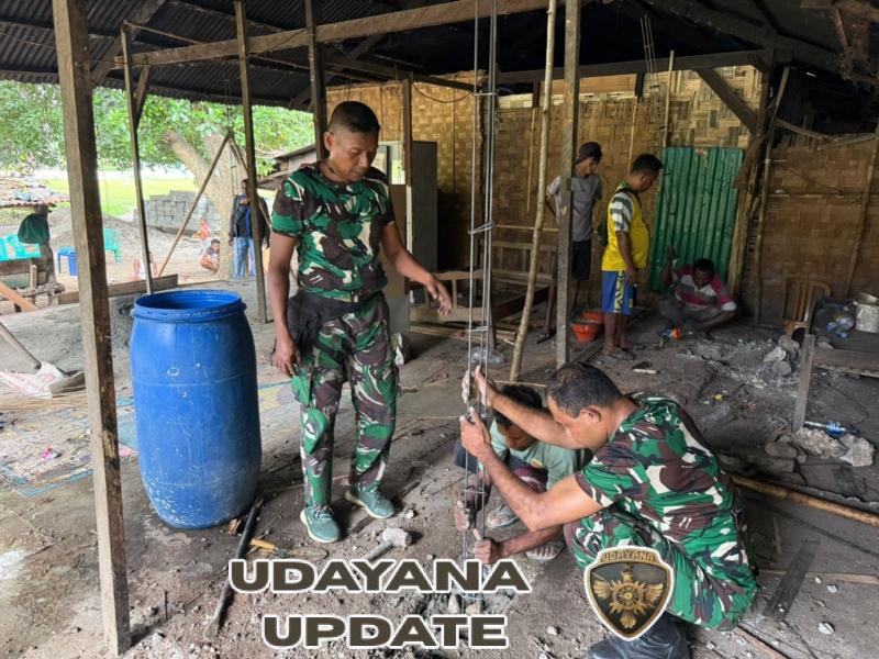 Wujud Kepedulian TNI AD, RTLH Warga Pengungsian Moru Direhab