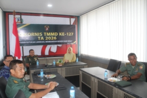 Dandim 1608/Bima Pimpin Vicon Rakornis TMMD Ke-127 Tahun 2026 di Kota Bima