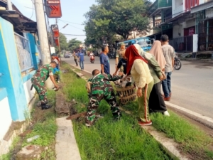 Koramil 1608-01/Rasanae Aktif Mendukung Program Kota Bima “Bisa Bersih, Indah, Sehat dan Asri”