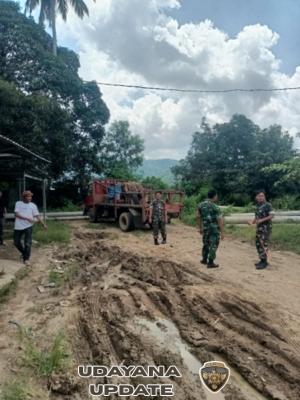 Babinsa Seteluk Rea Laksanakan Pengecekan Lokasi Pembangunan KDKMP