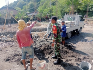 Babinsa Desa Beru Laksanakan Pengawasan Koperasi Merah Putih