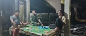 Babinsa Koramil 1628-03/Seteluk Intensifkan Patroli Malam, Wilayah Tetap Aman dan Kondusif