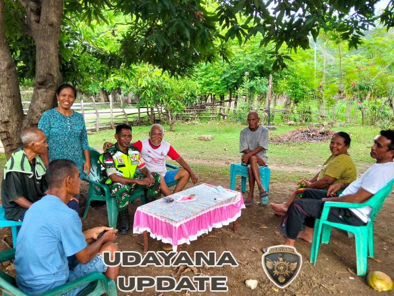 Lewat Pembinaan Teritorial, Babinsa Koramil 1618-06/Bian Perkuat Ikatan Sosial di Desa Tunbess