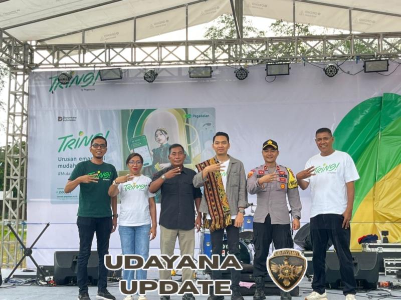 Wakili Dandim,Kasdim 1601/Sumba Timur Menghadiri Festival Tring by PT Pegadaian di Waingapu