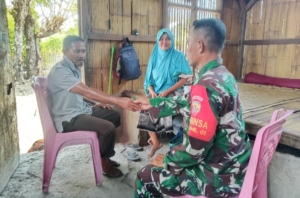 Babinsa Koramil 1625-05/Aesesa Laksanakan Monitoring Wilayah dan Komsos di Kelurahan Dhawe