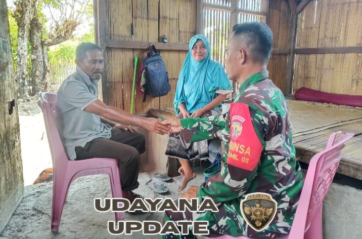 Babinsa Koramil 1625-05/Aesesa Laksanakan Monitoring Wilayah dan Komsos di Kelurahan Dhawe