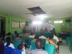 Babinsa Heo Puat Hadiri Pelantikan Anggota BPD Antar Waktu