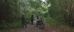 Angin Kencang Melanda, Babinsa Wulanggitang Evakuasi Pohon Yang Tumbang