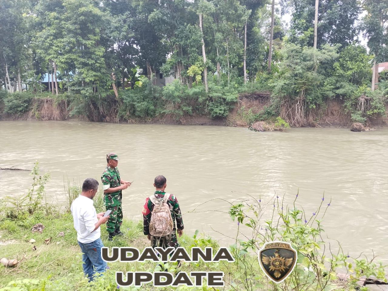 Danramil Walakaka Dampingi Dinas PUPR Cek Lokasi Rencana Pembangunan Jembatan di Desa Taramanu