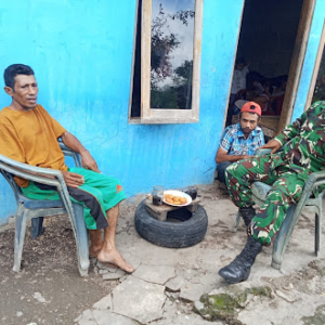 Koptu Mahfud Badarudin Pantau Wilayah dan Beri Imbauan Keamanan di Desa Wolwal