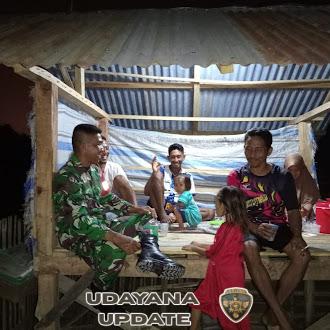 Patroli Malam Babinsa di Desa Sawe, Antisipasi Dampak Curah Hujan Tinggi