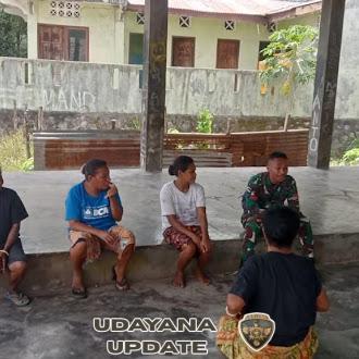 Melalui Komsos, Babinsa Koramil 1603-04/Kewapante Ajak Masyarakat Antisipasi Bencana Musim Hujan