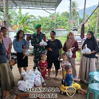 Dukung Peningkatan Gizi Masyarakat, Babinsa Dampingi MBG di Posyandu Tiang Enam