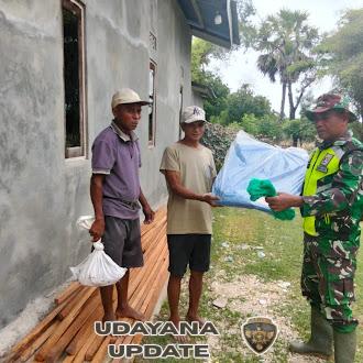 Babinsa Pantau Penerimaan Material Pembangunan KDKMP di Desa Fatelilo