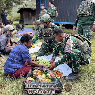 Mama Papua Bahagia, Satgas 743 Borong Hasil Kebun
