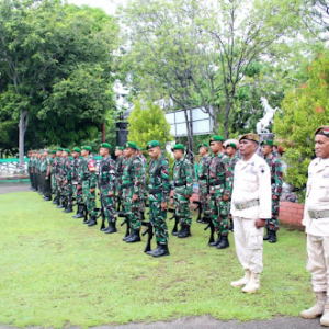Kasdim 1601/Sumba Timur Pimpin Upacara Bendera, Wujud Pembinaan Disiplin Prajurit