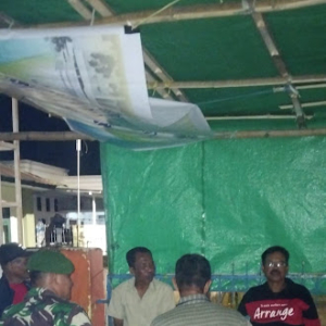 Serda Mulyadin Pimpin Patroli Malam Koramil 1628-01/Taliwang