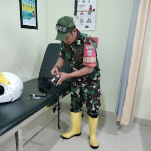 Kecelakaan Tunggal NMAX di Desa Tongo, Babinsa Lakukan Penanganan dan Koordinasi Keluarga Korban