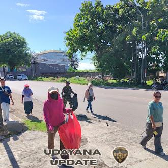 Kerja Bhakti Serentak Babinsa Warga Jaga Kebersihan