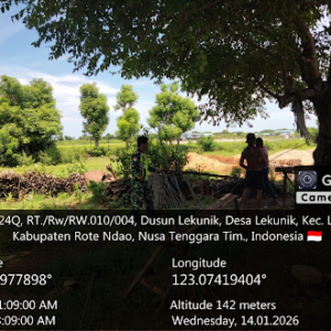 Babinsa Serka Ishak Manafe Monitor Pendistribusian Material KDKMP Desa Lekunik