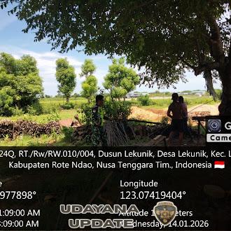 Babinsa Serka Ishak Manafe Monitor Pendistribusian Material KDKMP Desa Lekunik