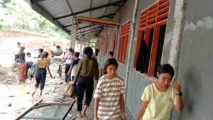 TMMD Ke-127 Kodim 1618/TTU Hadirkan Kebersamaan, Siswa Turut Ambil Peran