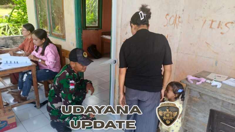 Yonarmed 12 Kostrad Bantu Tenaga Kesehatan Layani Balita