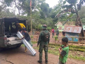 Material Seng Diturunkan, Renovasi Gedung PAUD Werang Masuki Tahap Lanjutan