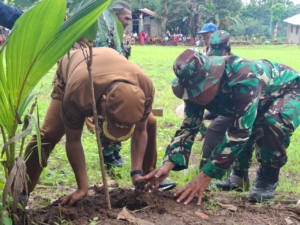 Bupati Sikka Pimpin Penanaman 1.500 Pohon pada Pembukaan TMMD Ke-127 Kodim 1603/Sikka
