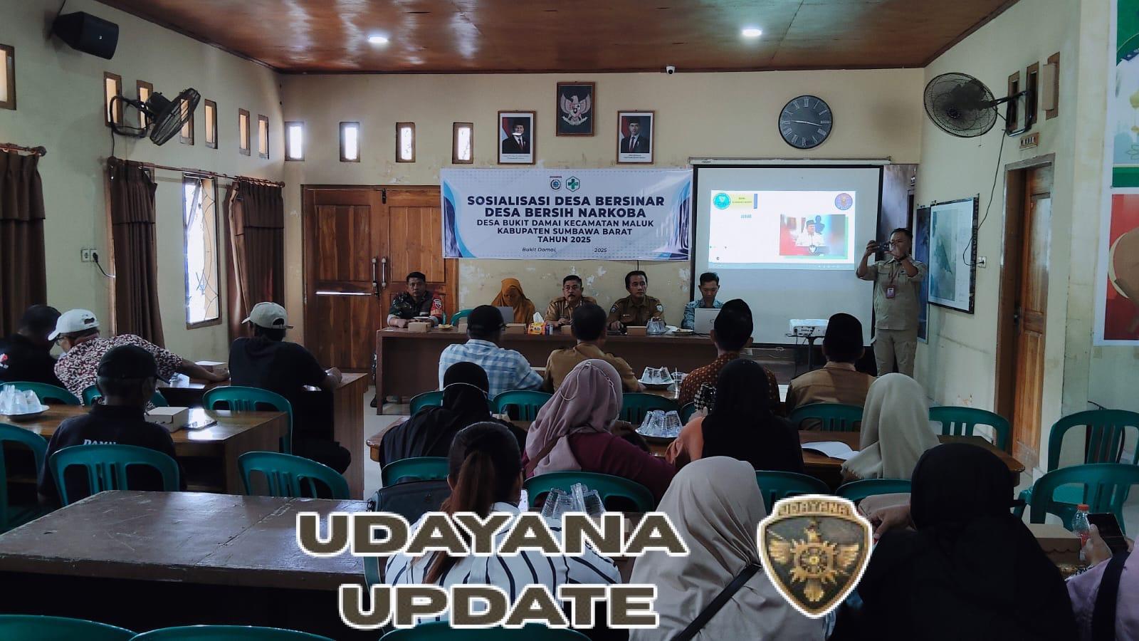 Babinsa Bukit Damai Dukung Program Desa Bersinar Wujudkan Sumbawa Barat Bersih Narkoba