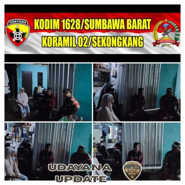 Koramil 1628-02/Sekongkang Gelar Patroli Malam di Wilayah Binaan