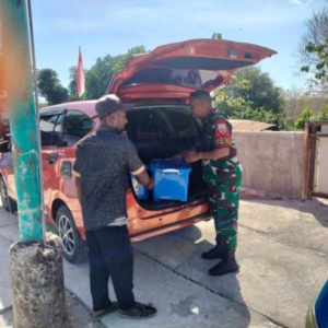 Praka Bing Jonas Lau We Dukung Program Makan Sehat di Wilayah Kodim 1622/Alor