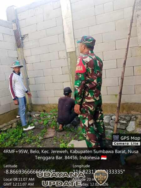 Serda Sukardin Kawal Pembangunan Koperasi Merah Putih di Desa Belo