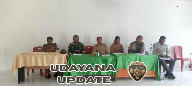 Babinsa Koramil 05/Waingapu Menghadiri Pertemuan Validasi Calon Penerima BLT DD dan Penyusunan RAPBDes 2026
