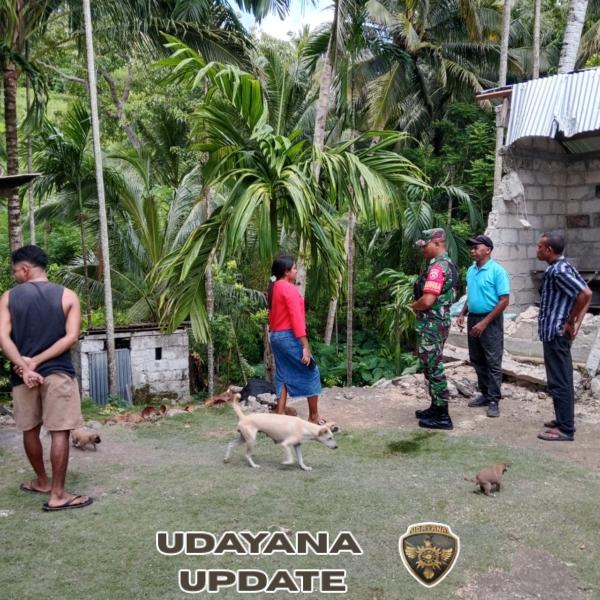 Babinsa Dan Pemerintah Desa Tinjau Rumah Warga