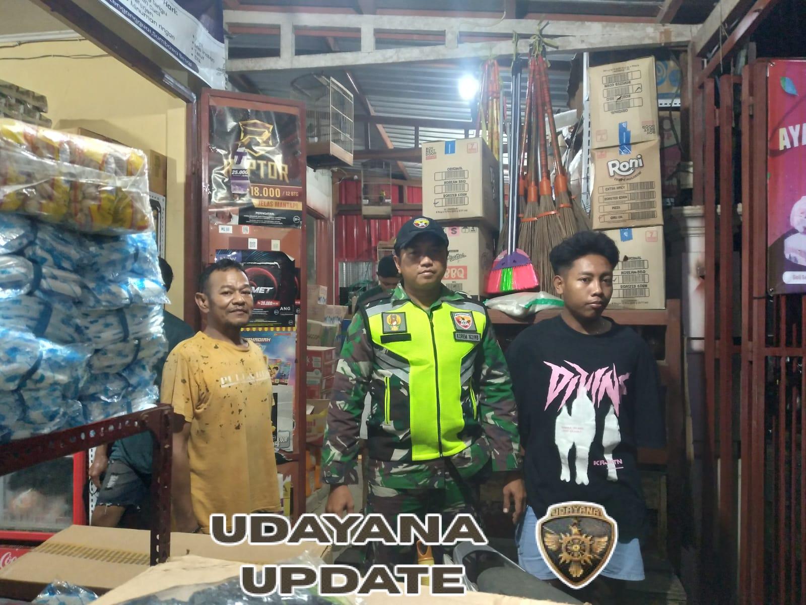 Lewat Patroli Malam, Koramil Ropang Ajak Warga Lebih Peduli Keselamatan