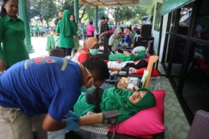 ‎Setetes Darah untuk Negeri, Persit KCK Dim Sumbawa Peringati HUT ke-80 dengan Aksi Sosial
