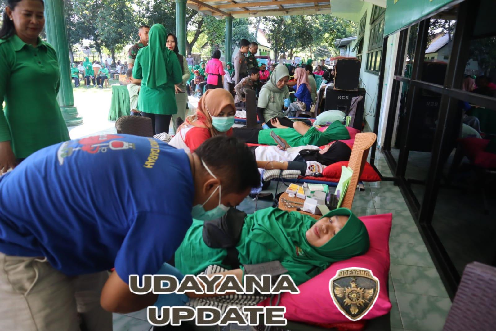 ‎Setetes Darah untuk Negeri, Persit KCK Dim Sumbawa Peringati HUT ke-80 dengan Aksi Sosial