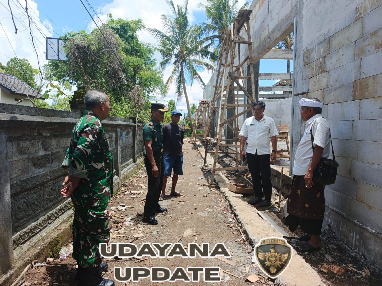 Dukung Kemandirian Ekonomi Desa, Danramil Ubud Pantau Pembangunan Gedung KDKMP