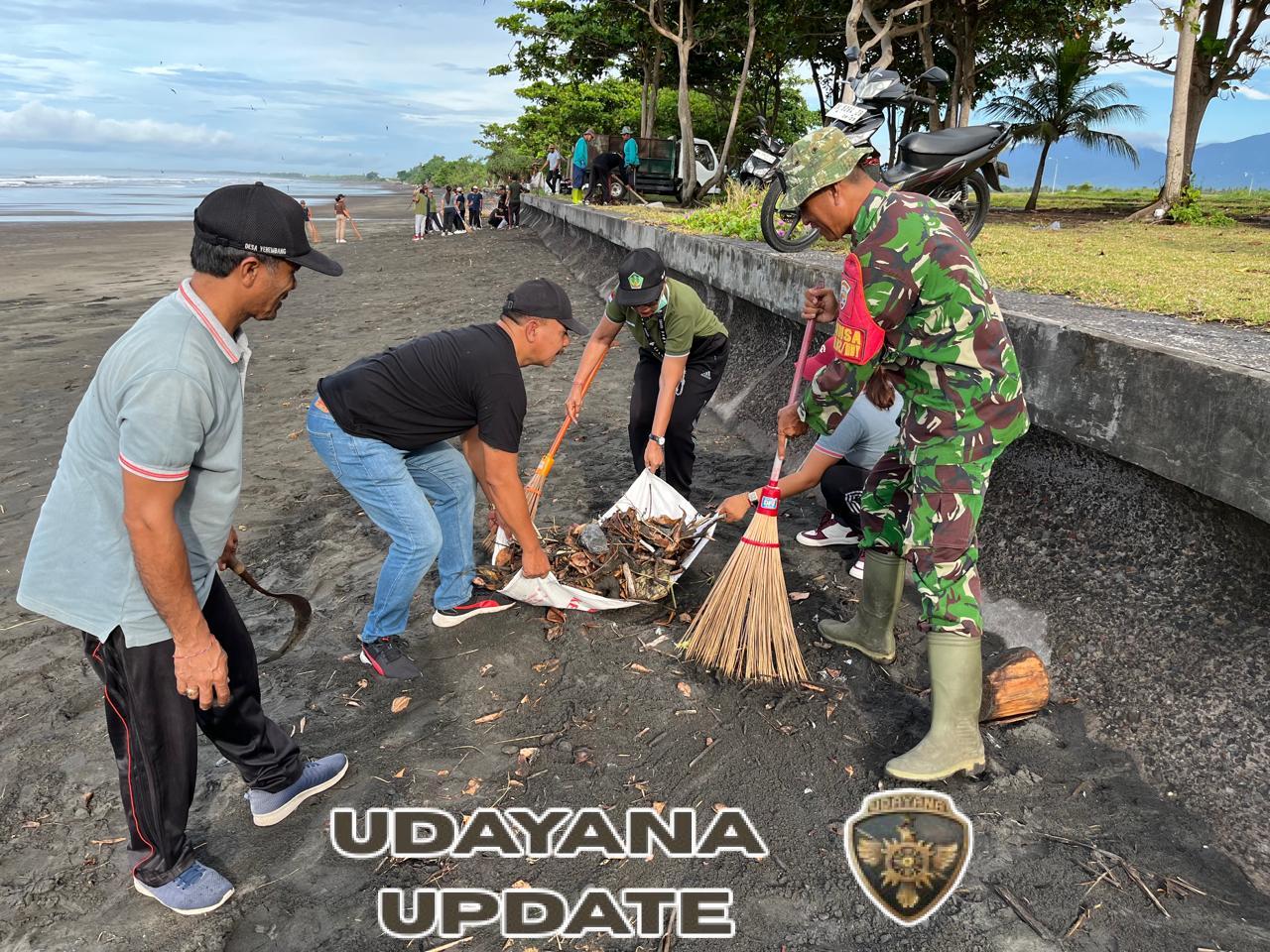 Atensi Dandim 1617/Jembrana: TNI-Polri Bersinergi Jaga Kelestarian Pesisir Pantai Jembrana Secara Serentak
