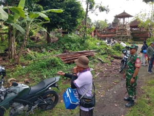 Cegah Rabies Sejak Dini, Babinsa Sidan Kawal Vaksinasi Hewan Peliharaan Door to Door