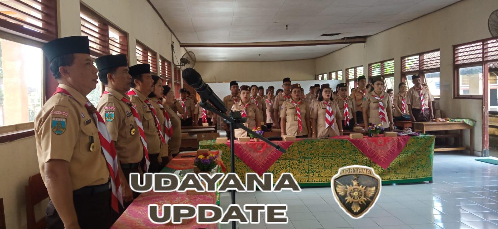 Babinsa Koramil Dawan Atensi Musyawarah Ranting Gerakan Pramuka Kwartir Ranting Dawan