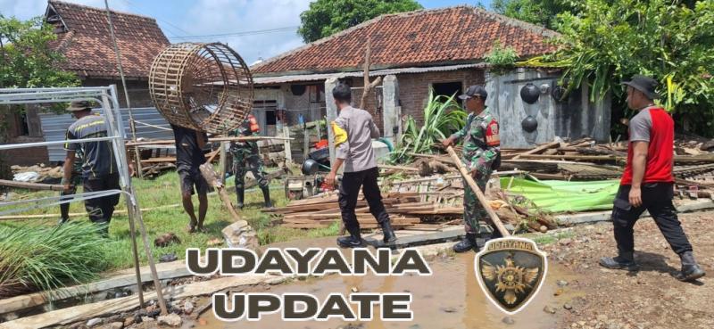 Aksi Peduli Bencana: Koramil 1607-02/Empang Pimpin Gotong Royong Pasca Banjir
