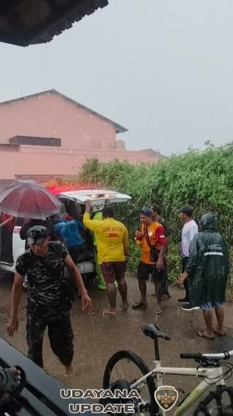 Respon Cepat Babinsa Ketewel, Dukung Evakuasi Korban Tenggelam di Pantai Banjar Gumicik
