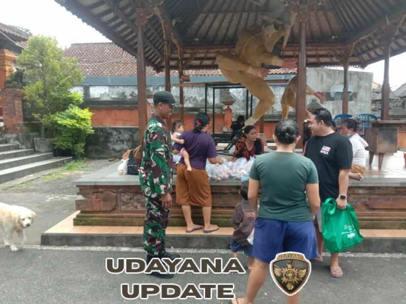 Danramil Klungkung Utus Babinsa Semarapura kangin Kawal Distribusi MBG