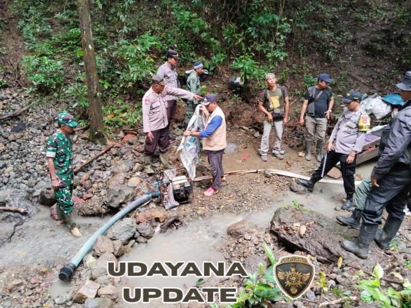 Jaga Kelestarian Alam, Aparat Gabungan Beri Himbauan Penambang Liar di Batu Pusit